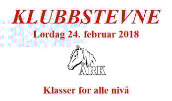 KLUBBSTEVNE Lørdag 24. februar 2018